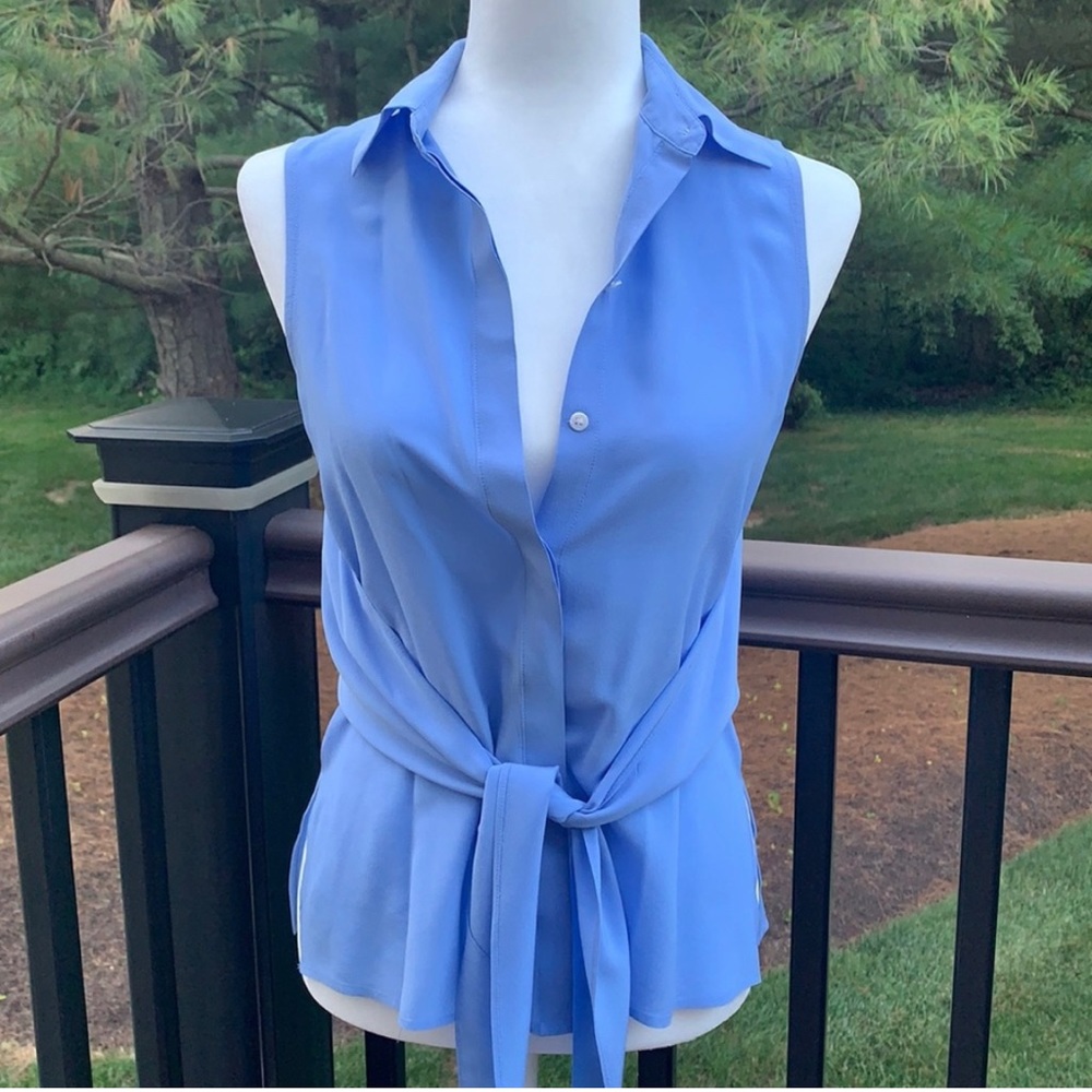 Club Monaco Silk Sleeveless Top